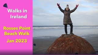 Rosses Point Beach Walk Co Sligo Ireland Jan 2023 [upl. by Kohsa]