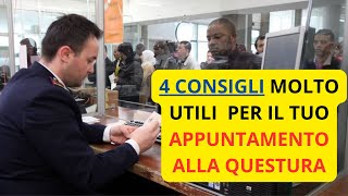 🎯 4 CONSIGLI PER EVITARE I PROBLEMI  APPUNTAMENTO ALLA QUESTURA PER IL PERMESSO DI SOGGIORNO [upl. by Aikaj]