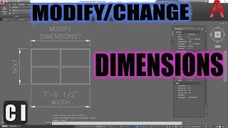 AutoCAD How to Change Dimensions  Easily Modify Dimension Text  2 Minute Tuesday [upl. by Ecirted]