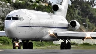 Boeing 727 Loud amp Powerfull Takeoff at Princess Juliana International Airport [upl. by Croteau]