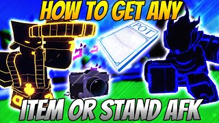 HOW TO GET ANY STAND OR ITEM IN STANDS AWAKENING AFK [upl. by Ahsatsana]