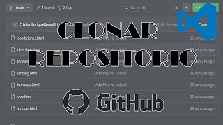 Como clonar un repositorio de GitHub y abrirlo en el Visual Studio Code 2024 [upl. by Euqinor]