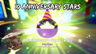 Opening 10 Anniversary Stars In Anime Adventures [upl. by Gretchen]