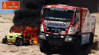 Rally Dakar 2023  MEJORES MOMENTOS  TRUCKS ACCIDENTS AND BEST MOMENTS [upl. by Montfort658]