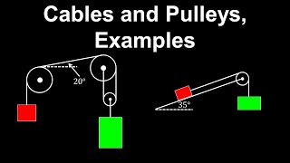 Cables and Pulleys Examples  AP Physics C Mechanics [upl. by Eatton]