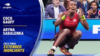 Coco Gauff vs Aryna Sabalenka Extended Highlights  2023 US Open Final [upl. by Murry]