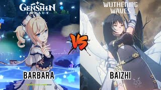 Free healing character comparison  Wuthering VS Genshin [upl. by Vidovik]