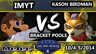 The Big House 4  Kason Fox Vs Imyt Dr Mario  Pools Round 2  SSBM [upl. by Llyrpa365]