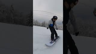 Never Summer Proto Slinger Snowboard Review An asym pressable jib board that can grip ice [upl. by Keegan]