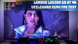 Lenovo Legion Go eGPU 4K FPS Test 4070Ti Dragon Age Veilguard gaming lenovolegiongo egpu [upl. by Bilat]