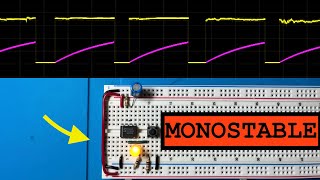 555 timer circuit  MONOSTABLE  Tutorial  4k HD [upl. by Mcadams]