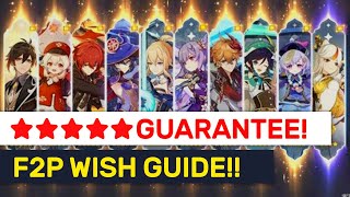 How To Get The MOST ★★★★★ Characters As F2P  Genshin Impact [upl. by Adiel30]