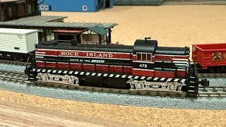 AZL 633182 Alco RS3 Rock Island Locomotive 472 Test Run at zscalehobo 10262024 [upl. by Niwrud]