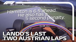 Lando Norris Last Two Laps In Full With Team Radio  2020 Austrian Grand Prix [upl. by Asante]