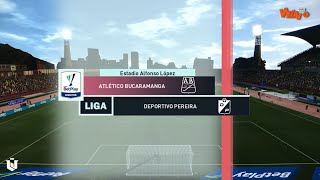 Bucaramanga vs Deportivo Pereira ● Liga Betplay 2024 ● Pes 2021 [upl. by Lorene]