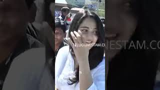 Anushka Shetty Beautiful Moments In Tirumala [upl. by Jannel412]