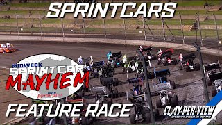 Sprintcars  Mid Week Mayhem  Perth Motorplex  14th Feb 2024  ClayPerView [upl. by Zilevi]