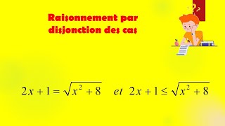 logique 19 Raisonnement par disjonction des cas 1 er bac sm [upl. by Gloriane]