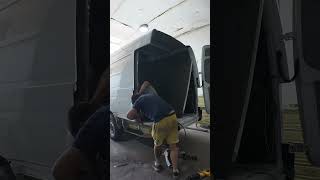 Body work Mercedes part 7 automobile mercedessprinter painting bodyshop usa florida [upl. by Anaele287]