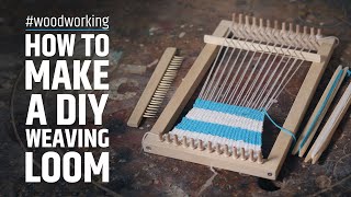 How to make a simple wooden DIY weaving loom [upl. by Swec]