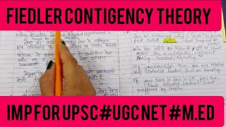 Fiedler Contingency Model of leadershipLPC THEORY Of Fiedler [upl. by Isidora]