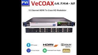 12 channel sdi hdmi modulator with coax and iptv simultaneous output vecoax ultra 12 provideoinstrum [upl. by Robinetta14]