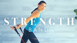 Resistance Band Workout  All Standing Full Body Exercises for Building Strength [upl. by Patric]