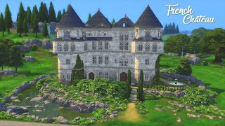 French Château  Castle Estate Kit  No CC  Speed Build  The Sims 4 [upl. by Craig4]