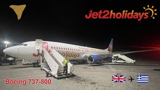 Jet2 Holidays Boeing 737800  Manchester  Kos  Trip Report [upl. by Arratahs]