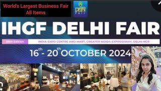 IHGF DELHI FAIR 2024India Largest Business MelaDelhi Fair 2024Greater Noidayoutubeviralvideo [upl. by Htelimay]