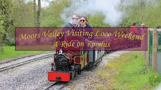 Moors Valley Visiting Loco Weekend 2023  Going around the railway ft Romlus [upl. by Nnayr]