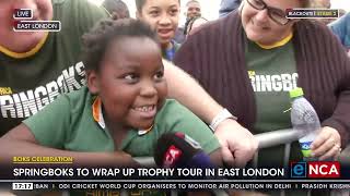 Springboks to wrap up trophy tour in East London [upl. by Savdeep]