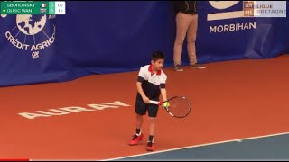 SBOROWSKY FRA vs GUSIC GBR  Open Super 12 Auray Tennis  Boys Final [upl. by Nawk]