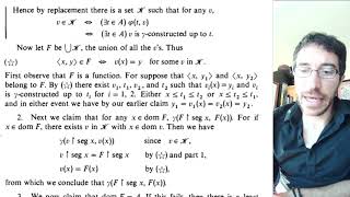 41 Set theory A proof of Transfinite Recursion [upl. by Yrannav]