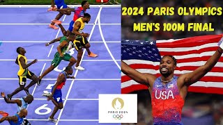 Mens 100 Meter Finals HISTORIC  Noah Lyles VS Kishane Thompson  Paris Olympics 2024 Gold Medal [upl. by Ahsein692]