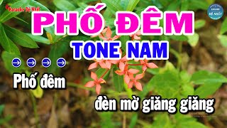 Karaoke Phố Đêm Tone Nam Nhạc Sống Mới Dễ Hát Nhất  Karaoke Đệ Nhất [upl. by Estes]