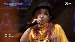 Jeon Soyeon impeccable breath control Unpretty Rapstar 3 Elimination Battle ep 3 vs Ha Joo Yeon [upl. by Nnairahs871]