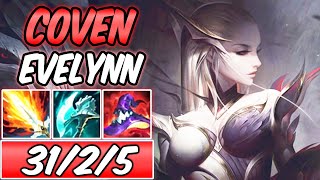 COVEN EVELYNN 1264 AP FULL ONESHOT S GAMEPLAY  Build amp Runes  League of Legends [upl. by Itoc219]