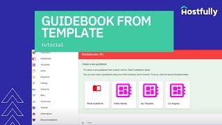 Hostfully New Guidebook from a Template  Hostfully [upl. by Eelnyl]