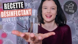 COMMENT FABRIQUER SON GEL HYDROALCOOLIQUE MAISON  DIY  ASTUCES  Claire [upl. by Onitnevuj]