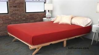 Fold Platform Bed  Assembly Instructions [upl. by Hulbig338]