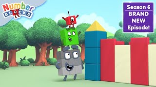 Cuboid Castle  Series 6  Learn to Count  Numberblocks [upl. by Nolasba]