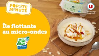 Une recette d’île flottante au microondes  c’est dans Popote Minute [upl. by Dittman]