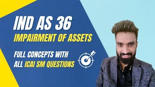 Ind As 36  Impairment of Assets  Detailed Lecture  Pratik Jagati [upl. by Carlstrom]