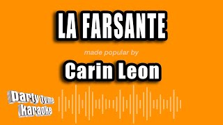 Carin Leon  La Farsante Versión Karaoke [upl. by Patman]