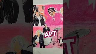 Drawing APT rosesarerosie amp brunomars drawing art apt blackpink rosé aptchallenge [upl. by Lachance]