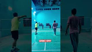 Score point on service viral badminton defense service india [upl. by Adnyleb389]