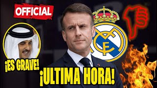 ¡MACRON SUELTA LA BOMBA ¡NADIE SE LO ESPERABA ES MUY GRAVE  NOTICIAS DEL REAL MADRID HOY [upl. by Neevan]