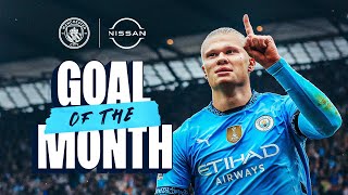 Man Citys September Goals of the Month  Haaland Park and Nunes [upl. by Salamanca]