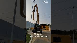 LOVOL FR600FPD 213meter 60tons Pile Excavator [upl. by Kreitman392]